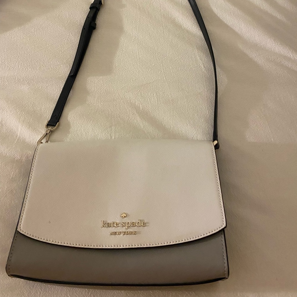 Kate Spade black, white and gray satchel